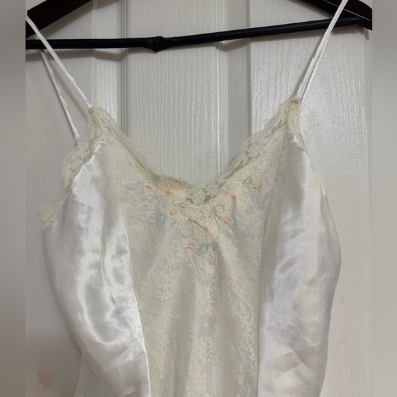 Vintage Nordstrom White Satin Lace Teddy Bodysuit Size 6/M – Made in Hong Kong - Picture 2 of 12